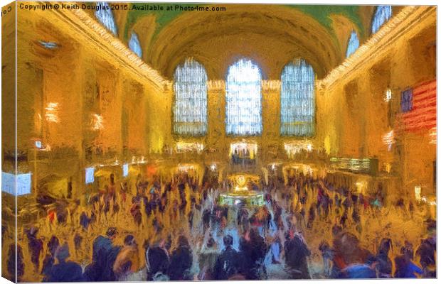  Grand Central Terminal Canvas Print by Keith Douglas