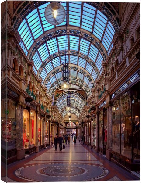 Luxe Shopping Haven in Leeds Canvas Print by P D