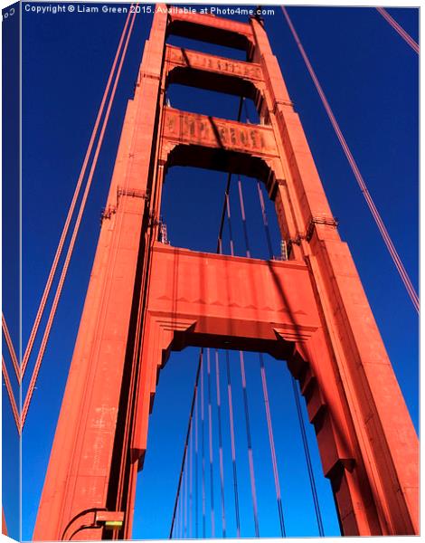 San Francisco Bridge (Gold Gate)  Canvas Print by Liam Green