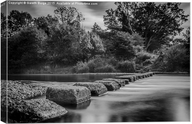 Stepping Stones Canvas Print by Gareth Burge Photography