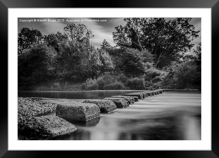 Stepping Stones Framed Mounted Print by Gareth Burge Photography