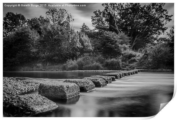 Stepping Stones Print by Gareth Burge Photography