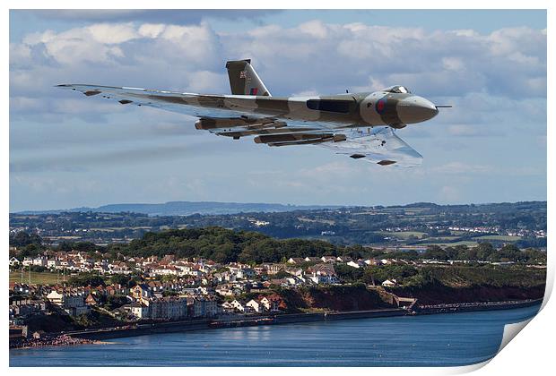 Vulcan Bomber XH558 Dawlish 2015 Print by Oxon Images