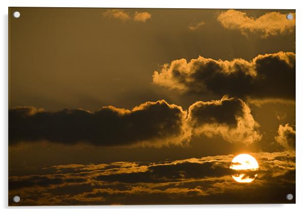 Sunset Acrylic by Ian Middleton