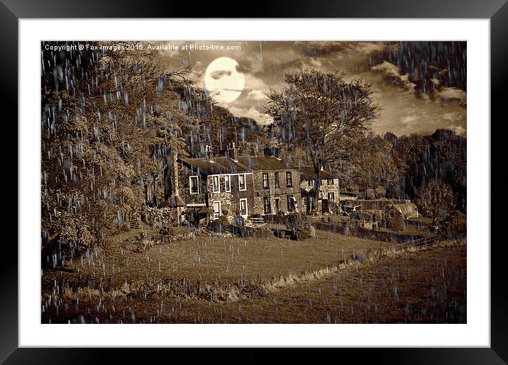  country houses Framed Mounted Print by Derrick Fox Lomax