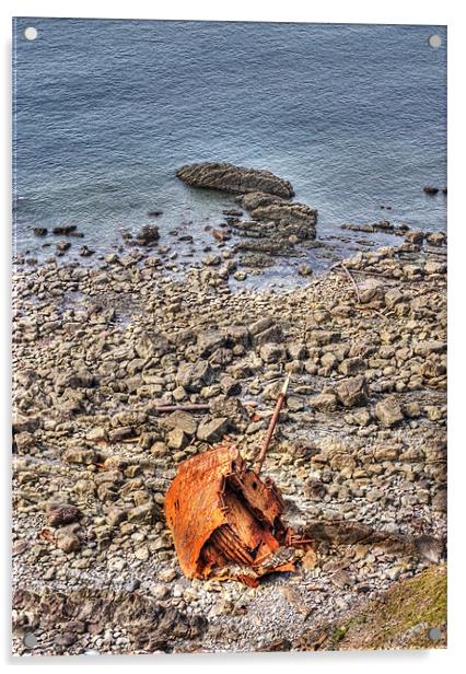 Shipwreck Acrylic by Mike Gorton
