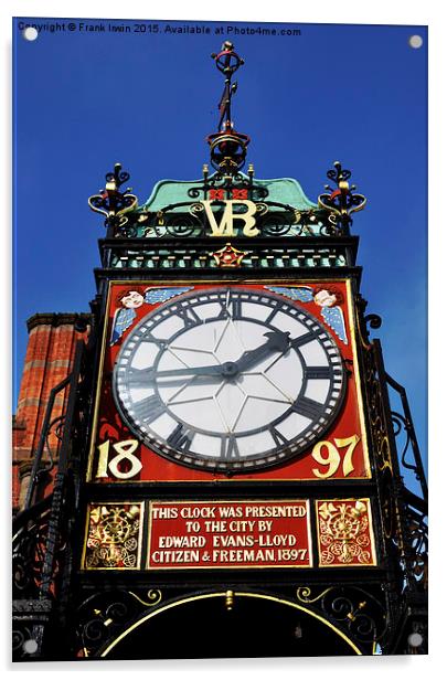  Chester’s famous Eastgate Clock Acrylic by Frank Irwin
