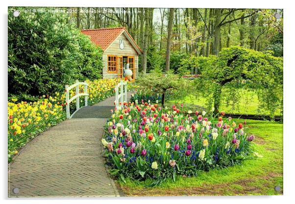  Tulip Cottage  Acrylic by Rob Hawkins