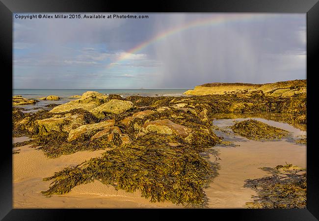  Rainbow Before The Storm Framed Print by Alex Millar