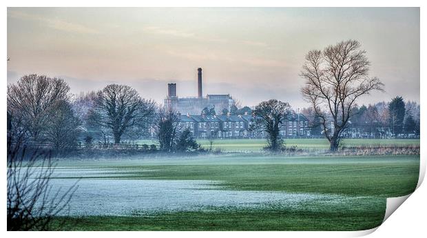  The Mill across the fields Print by Rob Medway