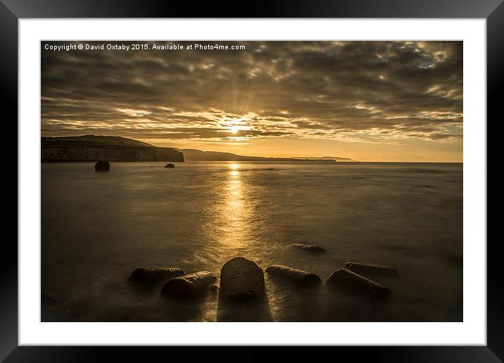  Dawn over Freshwater Bay Framed Mounted Print by David Oxtaby  ARPS