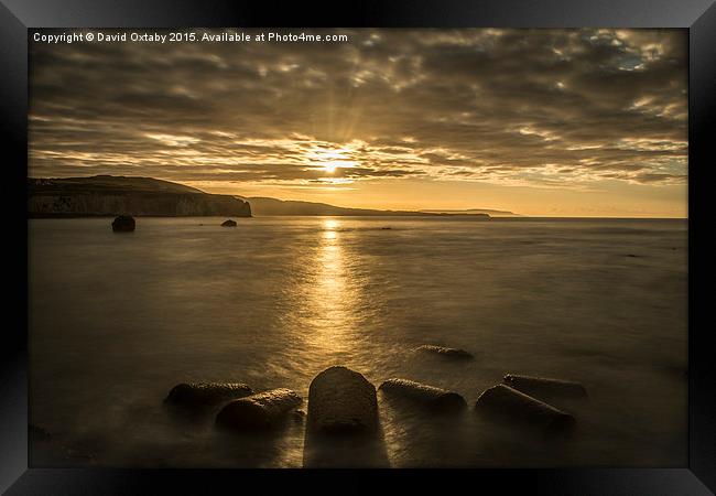  Dawn over Freshwater Bay Framed Print by David Oxtaby  ARPS