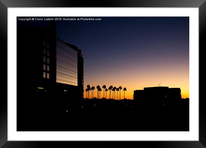  Sunrise on the Strip Framed Mounted Print by Claire Castelli