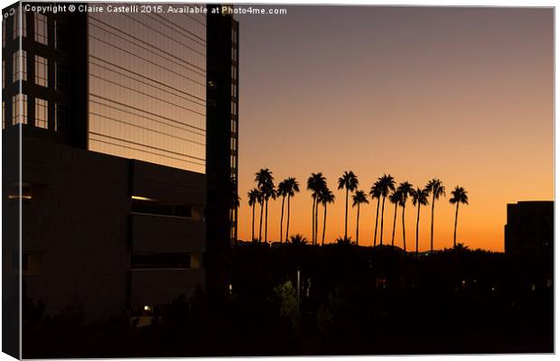  Sunrise on the Strip Canvas Print by Claire Castelli
