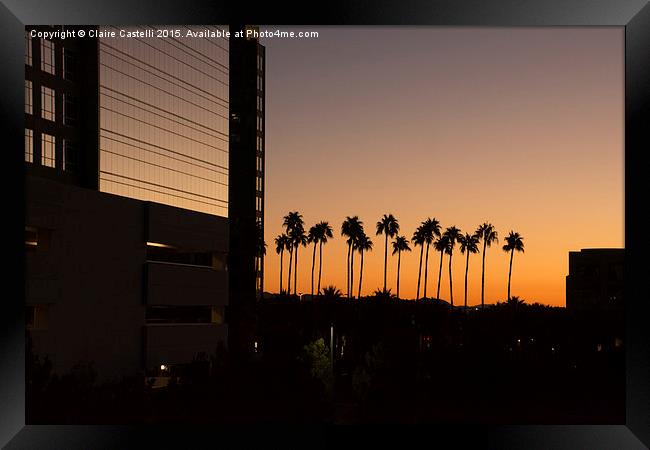 Sunrise on the Strip Framed Print by Claire Castelli