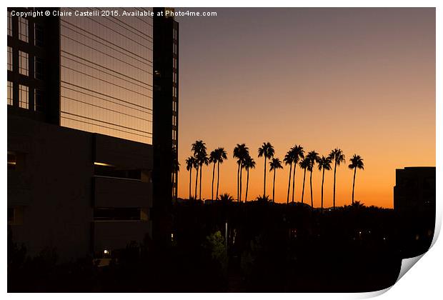  Sunrise on the Strip Print by Claire Castelli