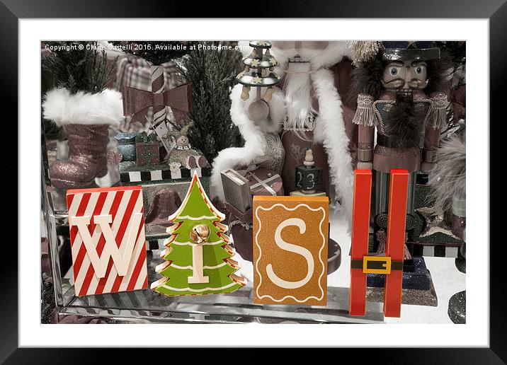  What's your Christmas wish? Framed Mounted Print by Claire Castelli