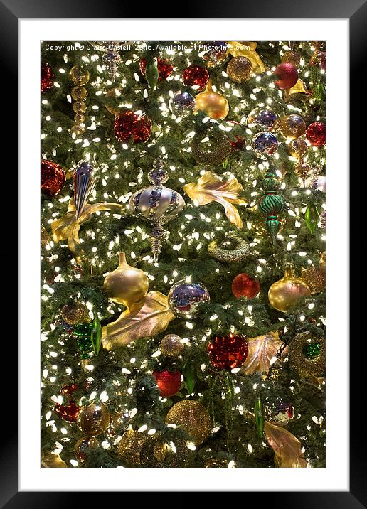  Christmas lights Framed Mounted Print by Claire Castelli
