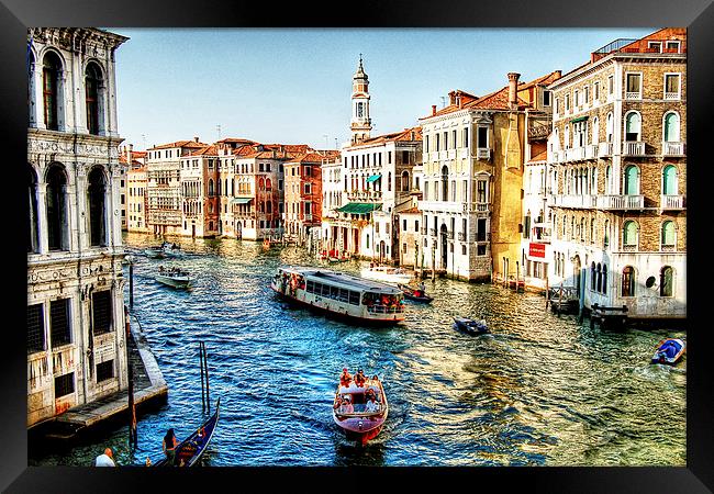  Venice Grand Canal Framed Print by Rob Medway