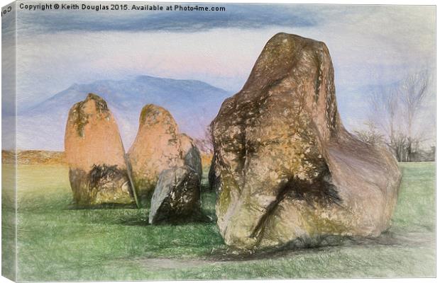 Standing stones Canvas Print by Keith Douglas