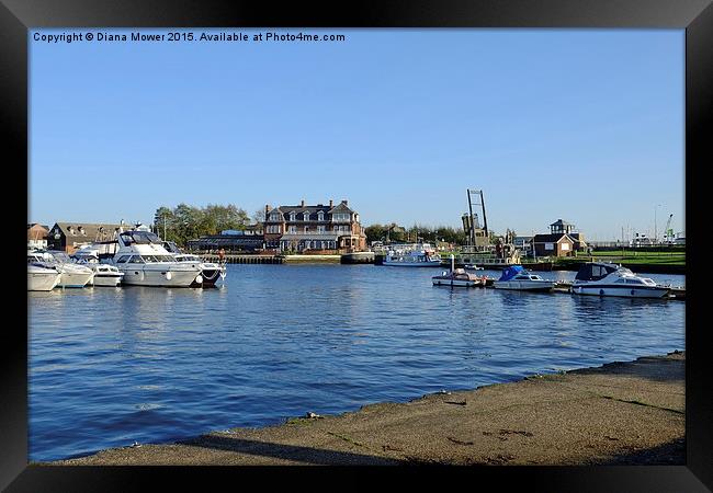  Oulton Broad Suffolk Framed Print by Diana Mower