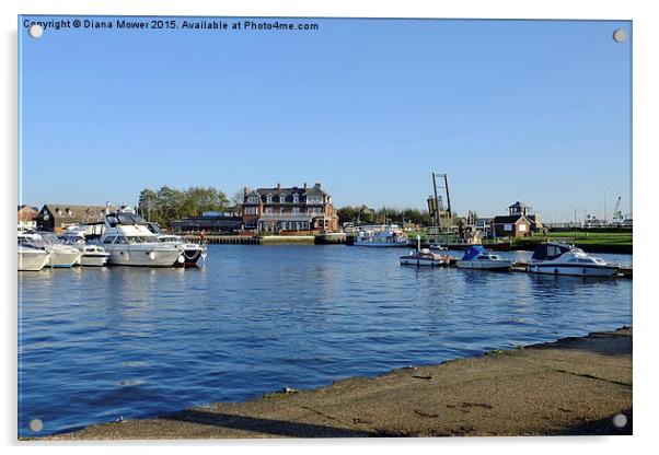  Oulton Broad Suffolk Acrylic by Diana Mower