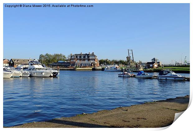  Oulton Broad Suffolk Print by Diana Mower