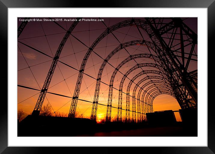  The old Airship Hangar Framed Mounted Print by Max Stevens