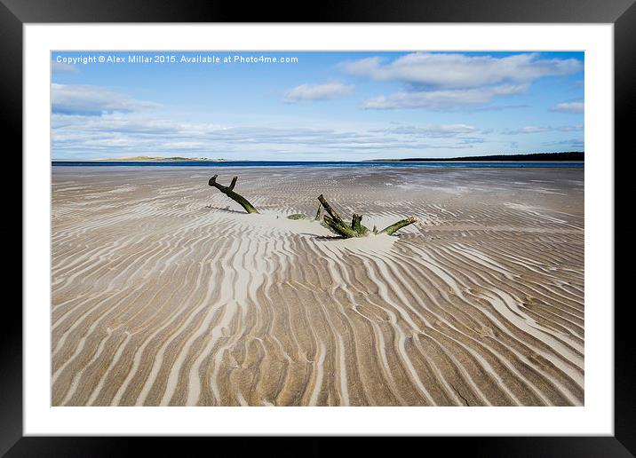  Nairn Beach Framed Mounted Print by Alex Millar