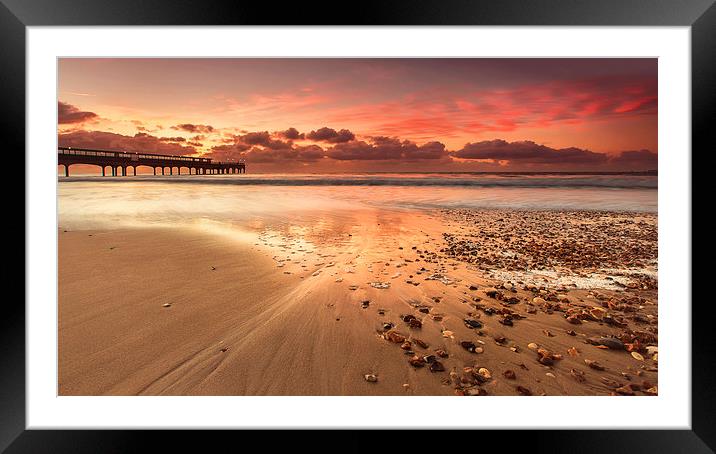  A walk to the pier Framed Mounted Print by Jennie Franklin