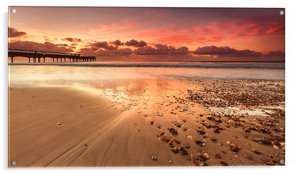  A walk to the pier Acrylic by Jennie Franklin