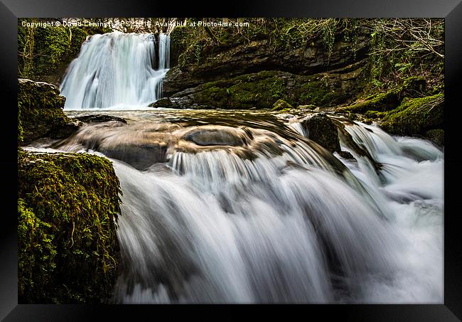 Janet's Foss Waterfall Framed Print by David Lewins (LRPS)