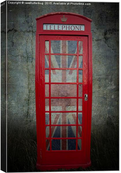 Red Telephone Box Canvas Print by rawshutterbug 