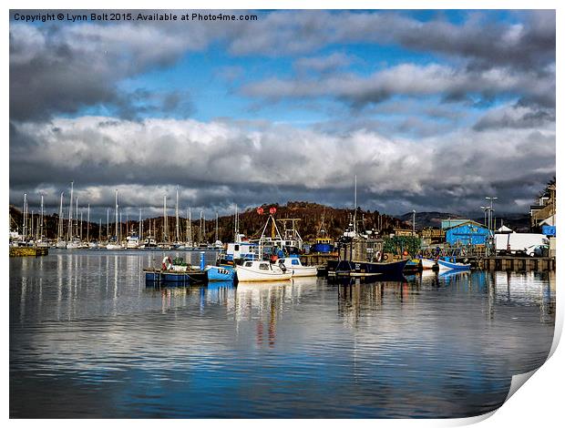  Tarbert Harbour Argyll and Bute Print by Lynn Bolt