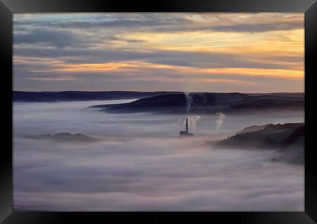 Inversion Sunrise in the Hope Valley  Framed Print by Darren Galpin