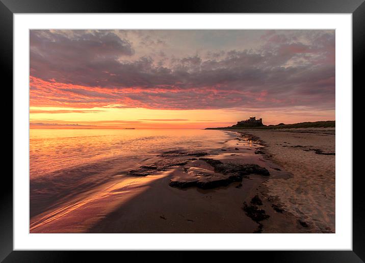  Bamburgh Castle Framed Mounted Print by Northeast Images