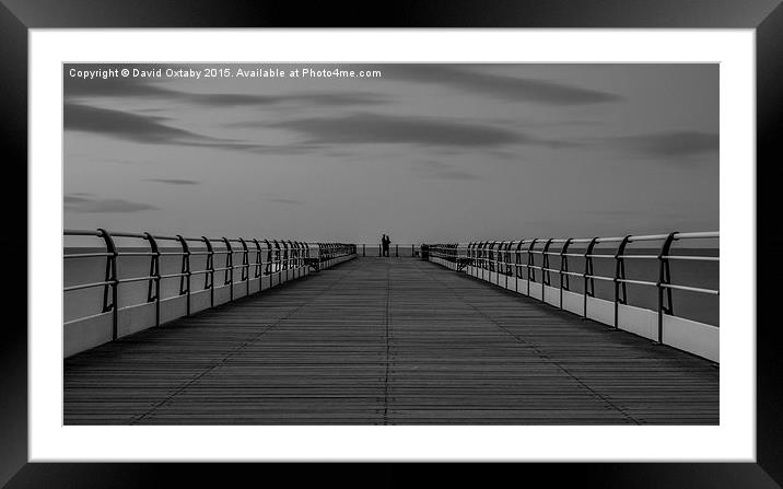  'the lovers' at the end of the pier Framed Mounted Print by David Oxtaby  ARPS