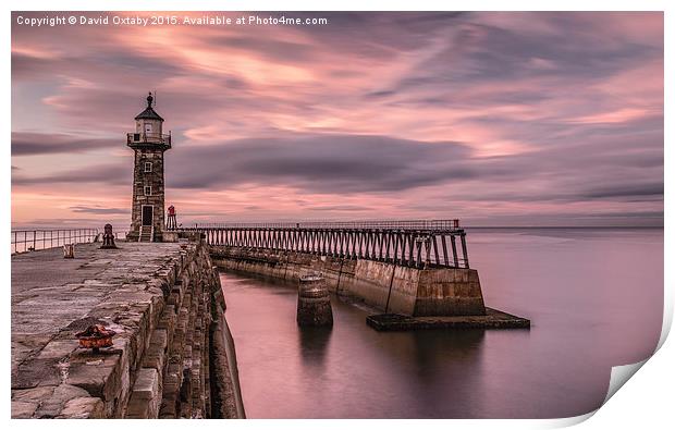  Whitby Harbour early evening Print by David Oxtaby  ARPS