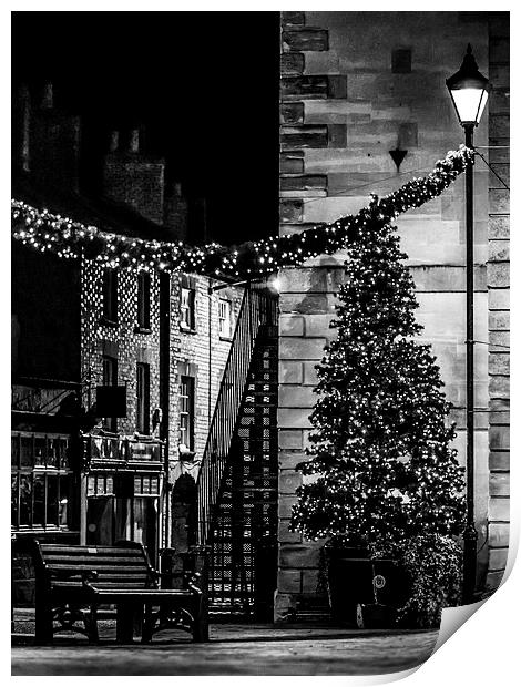 Brackley Christmas Tree Print by Jon Mills