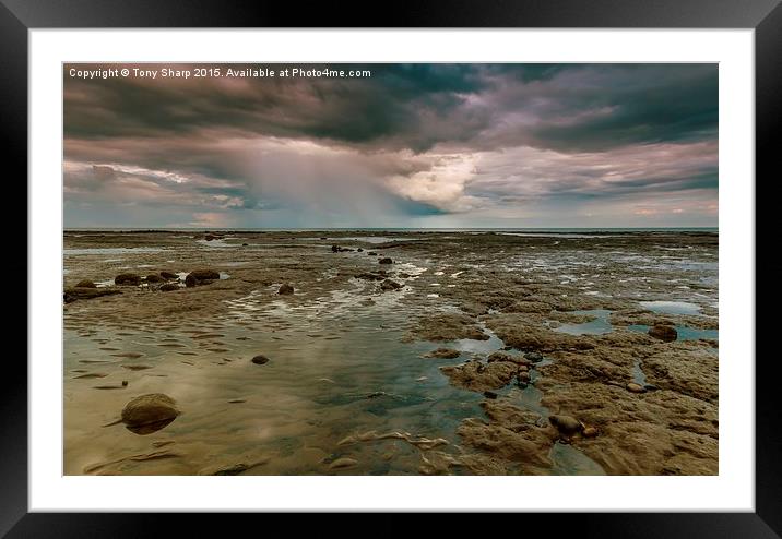  Distant Storm Framed Mounted Print by Tony Sharp LRPS CPAGB
