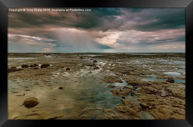  Distant Storm Framed Print by Tony Sharp LRPS CPAGB