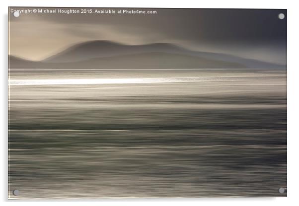  Taransay Bay sunlight Acrylic by Michael Houghton