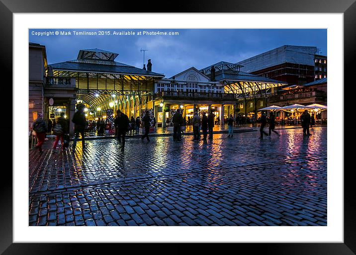  Covent Garden by Night Framed Mounted Print by Mark Tomlinson