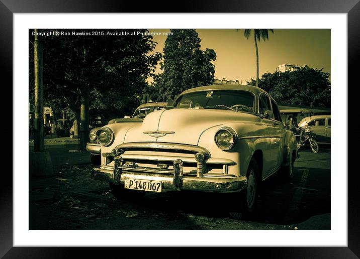  Ageing chevy  Framed Mounted Print by Rob Hawkins
