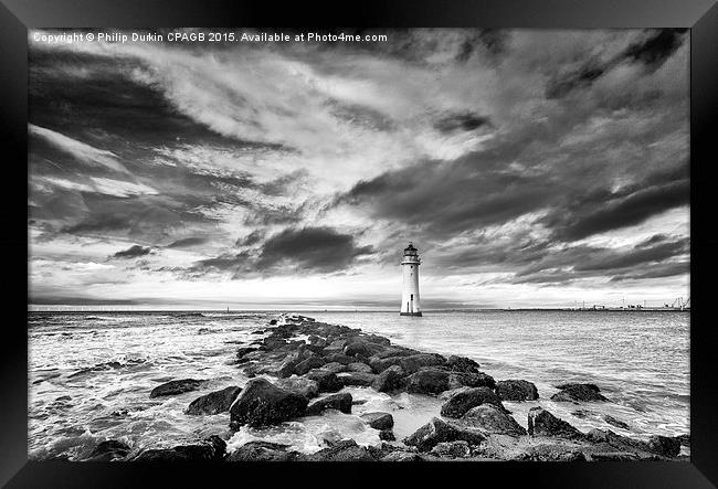  Another Day at New Brighton Framed Print by Phil Durkin DPAGB BPE4