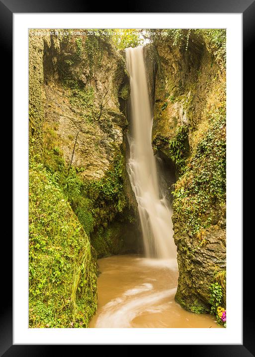 Dyserth Falls Framed Mounted Print by Lee Sutton