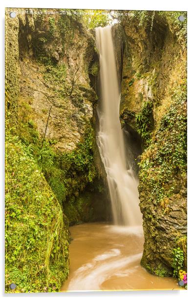  Dyserth Falls Acrylic by Lee Sutton
