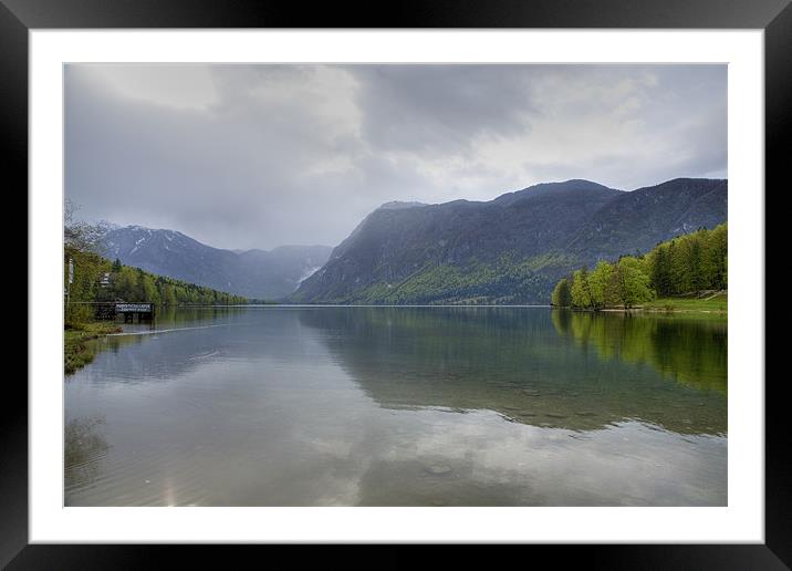 Lake Bohinj , Triglav National Park , Slovenia Framed Mounted Print by Ian Middleton