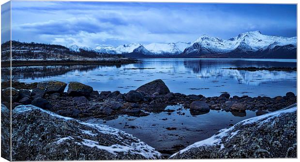 Arctic Reflections, Lofoten, Norway Canvas Print by Mark Llewellyn