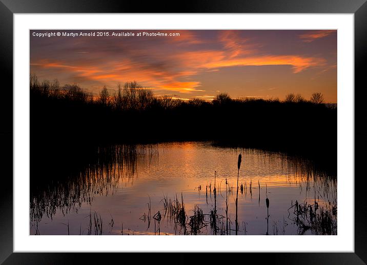  Twilight Reflections Framed Mounted Print by Martyn Arnold
